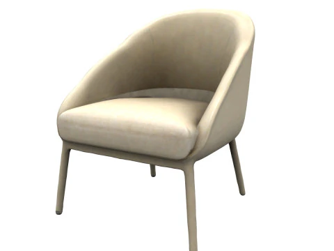 Modern fabric chair 3D Model