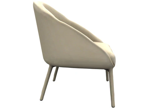 Modern fabric chair 3D Model