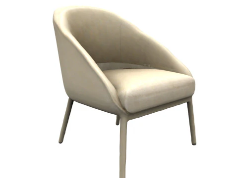 Modern fabric chair 3D Model