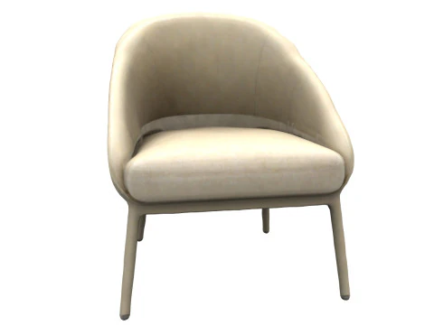 Modern fabric chair 3D Model