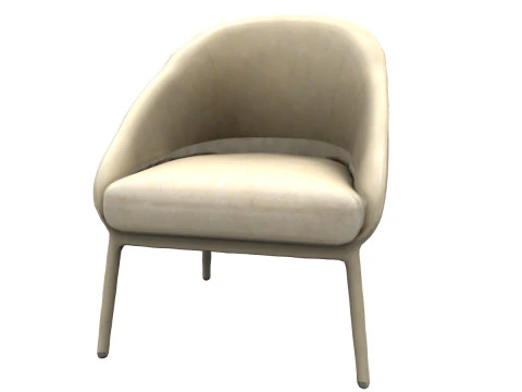 Modern fabric chair 3D Model