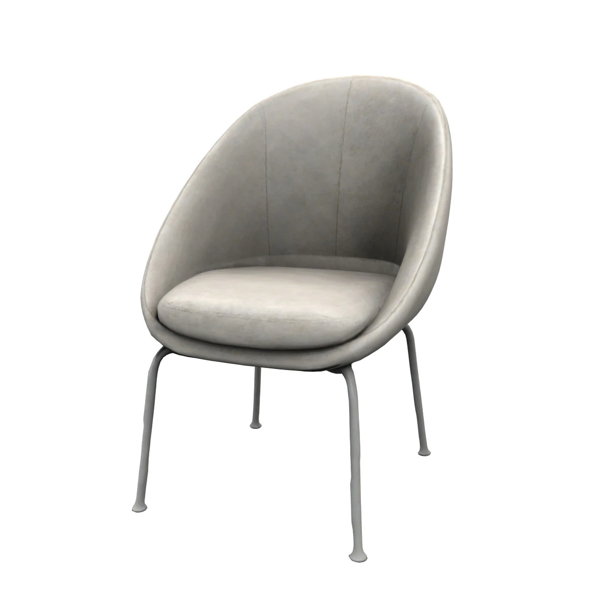 Modern fabric chair 3D Model .c4d .max .obj .3ds .fbx .stl .blend