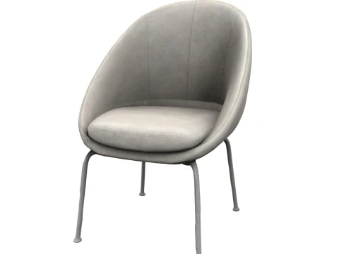 Sedia moderna in tessuto Modello 3D