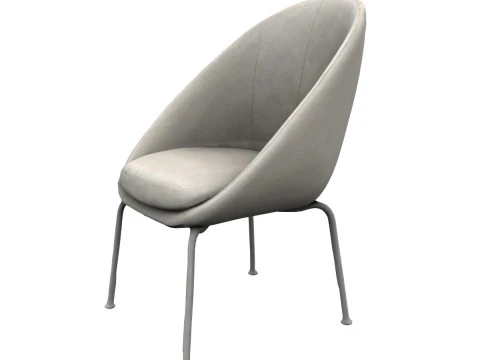 Modern fabric chair 3D Model
