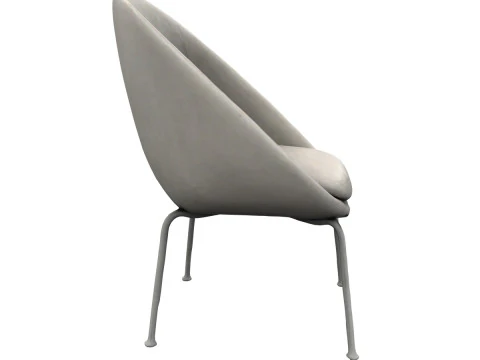 Modern fabric chair 3D Model