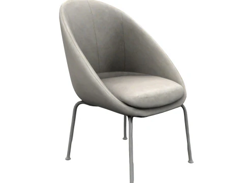 Modern fabric chair 3D Model
