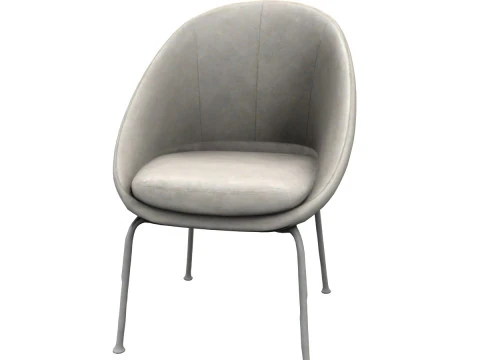 Modern fabric chair 3D Model