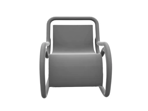 Modern curved chair 3D Model