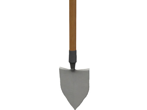 Steel shovel 3D Model