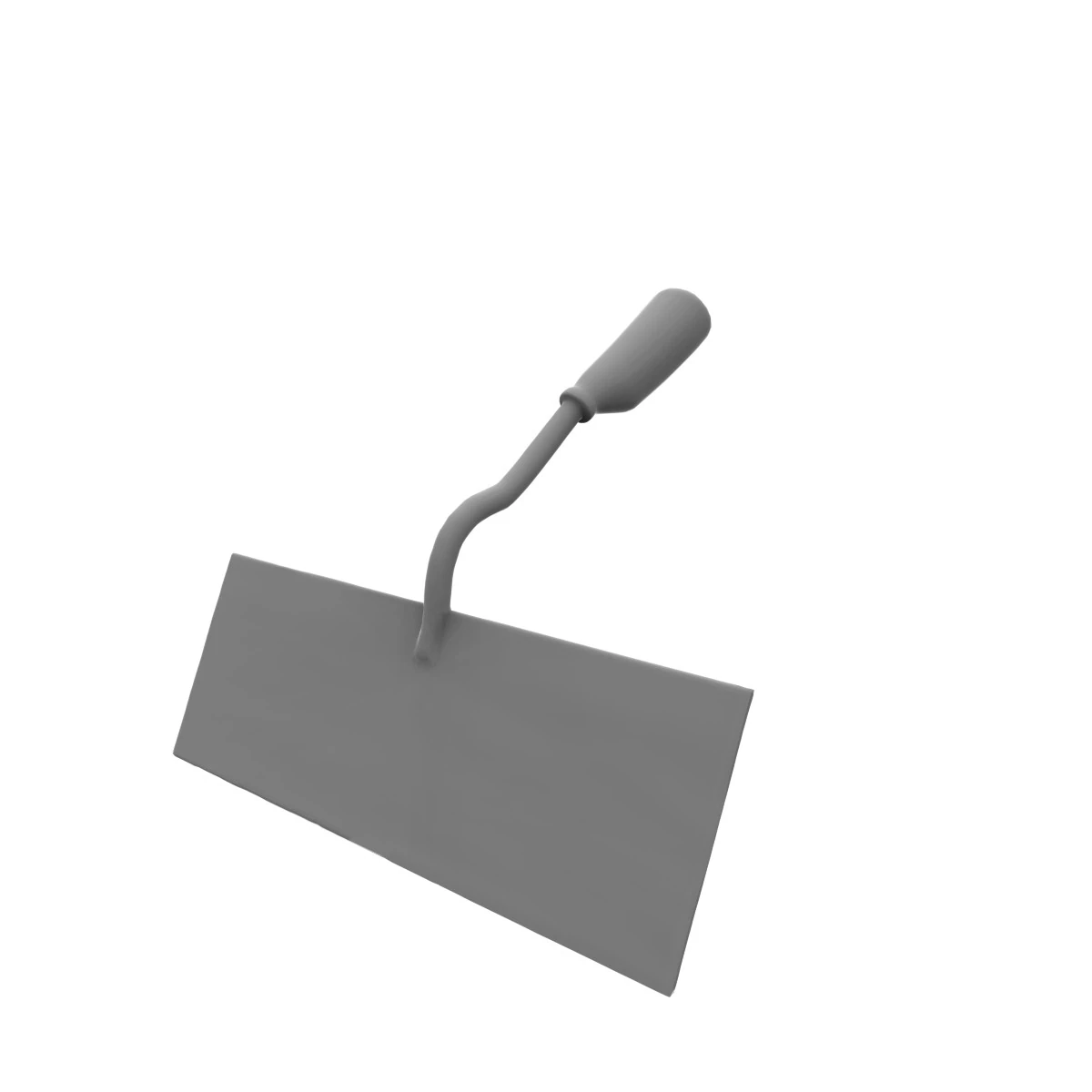 Garden Hoe 3D Model .c4d .max .obj .3ds .fbx .stl .blend