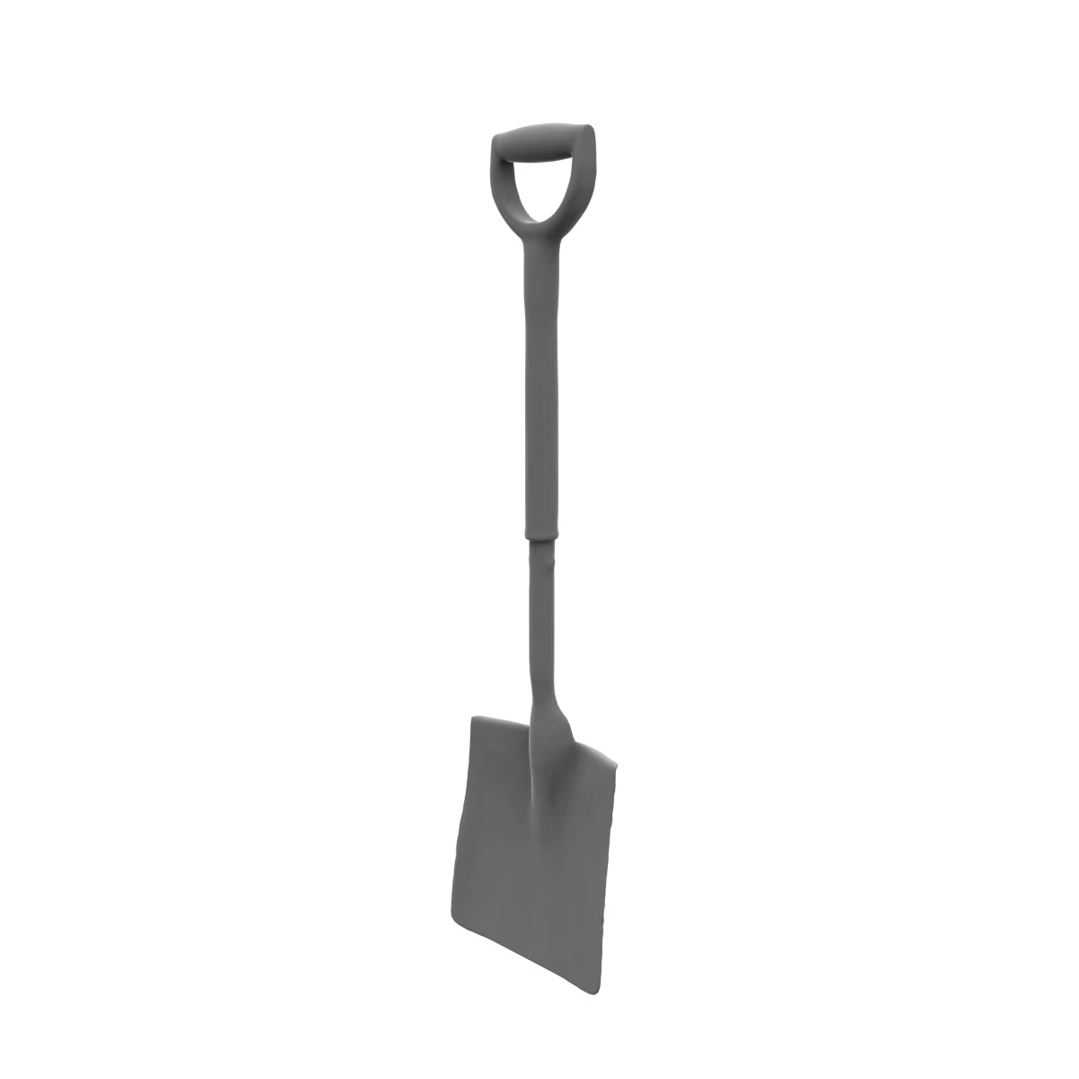 Handled Shovel 3D Model .c4d .max .obj .3ds .fbx .stl .blend 