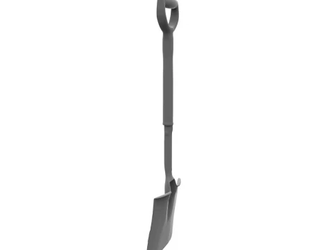 Handled Shovel 3D Model