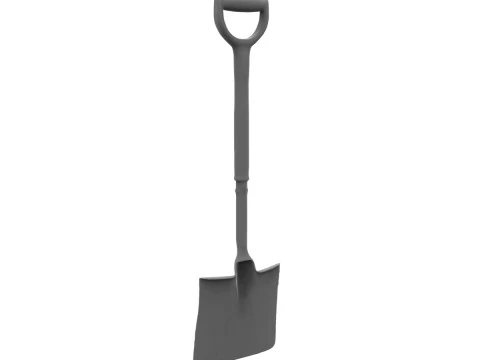 Handled Shovel 3D Model