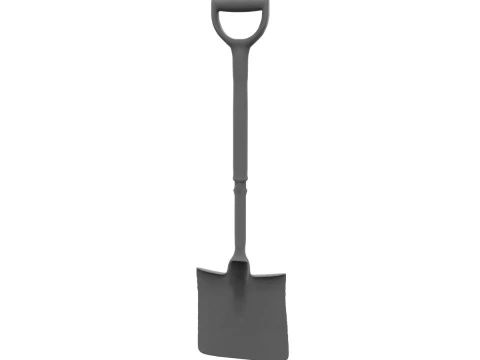 Handled Shovel 3D Model