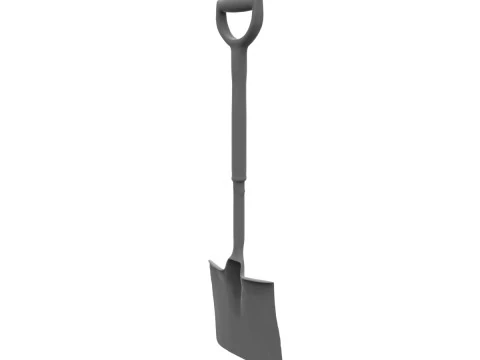 Handled Shovel 3D Model
