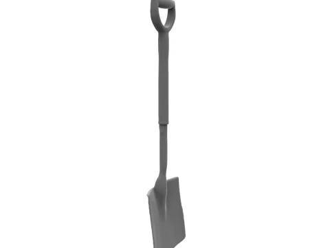 Handled Shovel 3D Model