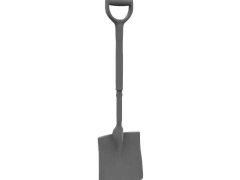 Handled Shovel 3D Model