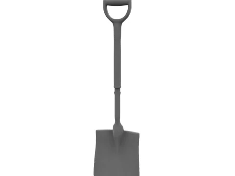 Handled Shovel 3D Model