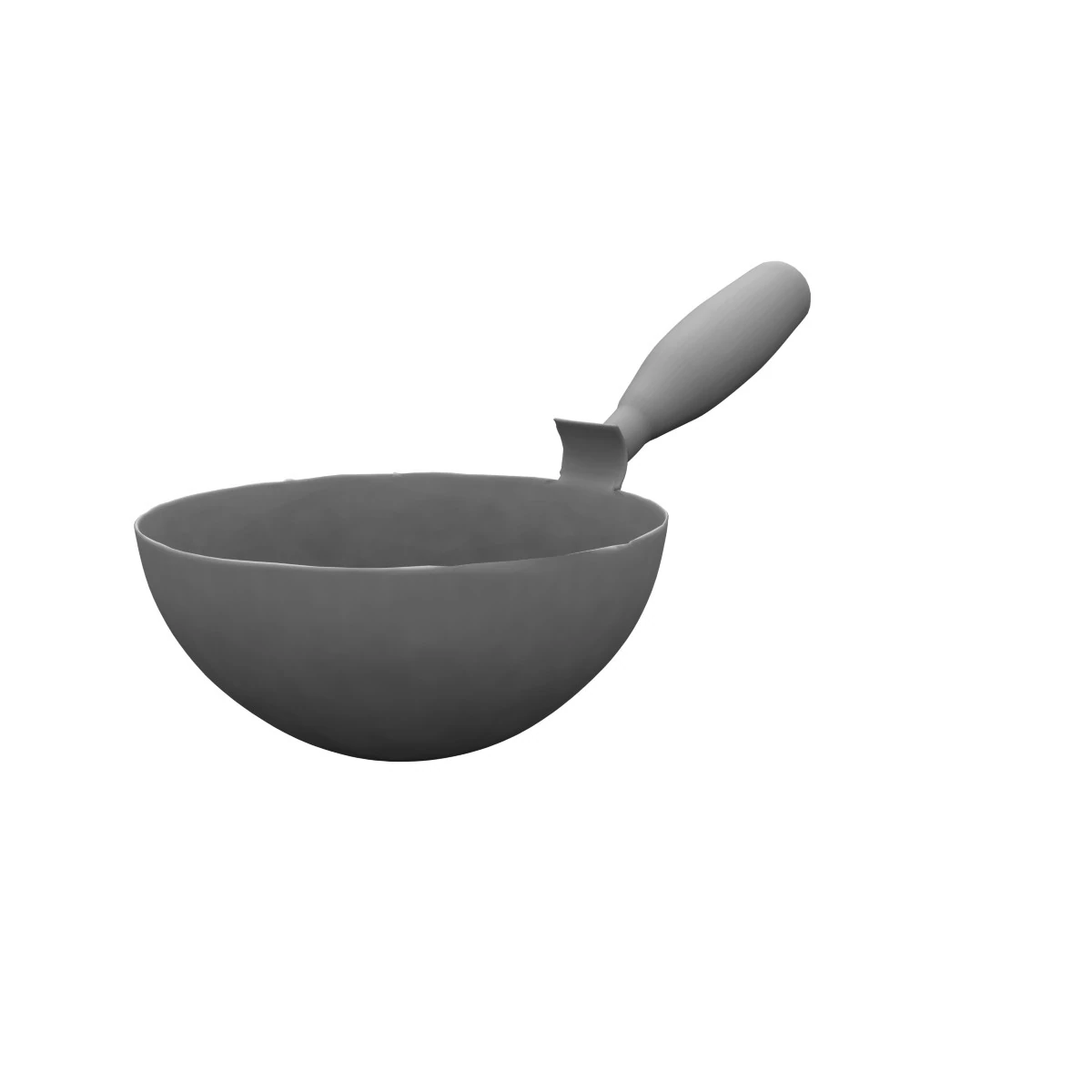 Mini Wok with Wooden 3D Model .c4d .max .obj .3ds .fbx .stl .blend