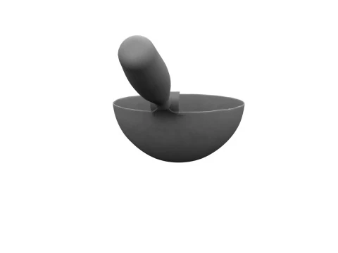 Mini Wok with Wooden 3D Model