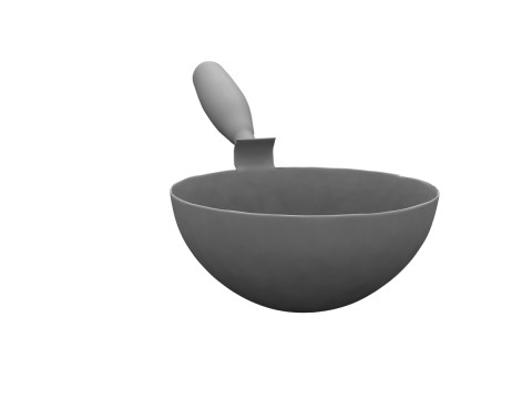 Mini Wok with Wooden 3D 模型
