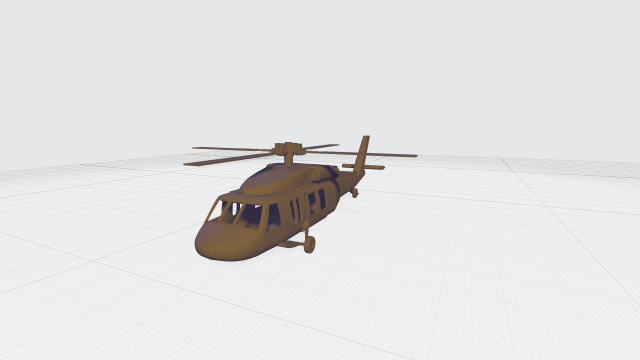 Helicopter black hawk miniature Modello di stampa 3D .c4d .max .obj .3ds .fbx .stl .blend