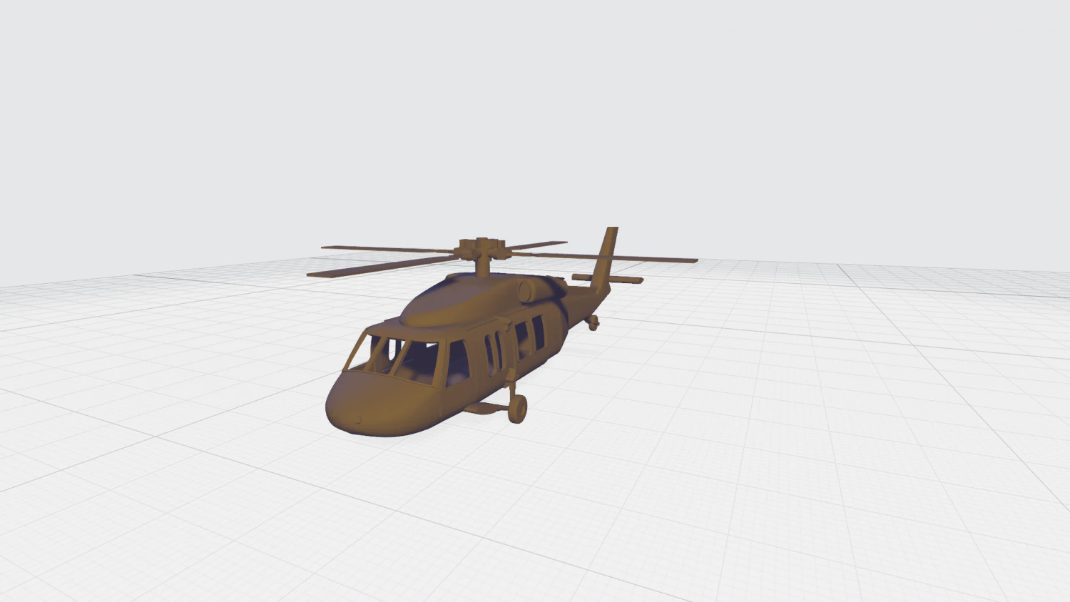 Helicopter black hawk miniature 3D Print Model .c4d .max .obj .3ds .fbx .stl .blend 