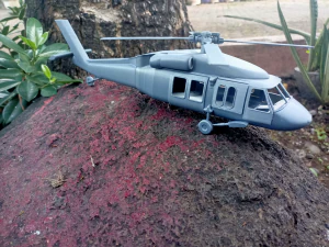 Helicopter black hawk miniature 3D Print Model