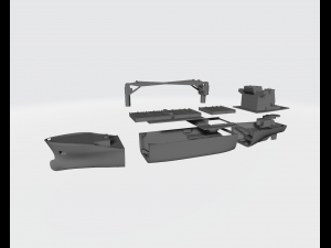 Cargo ship miniature for RC 3D Print Model