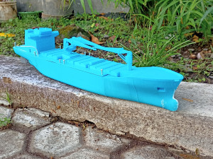 Cargo ship miniature for RC 3D Print Model
