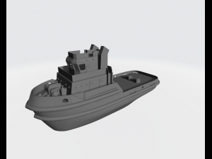 Tugboat miniature for RC 3D Print Model