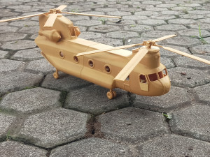 Helicopter military cargo 3D Print Model