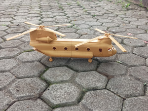 Helicopter military cargo 3D Print Model