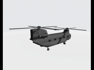Helicopter military cargo 3D Print Model