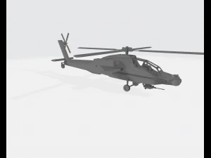 Helicopter military ah-64 apache 3D Print Model