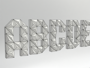 Alphabet pack lowpoly Modèles 3D en vedette