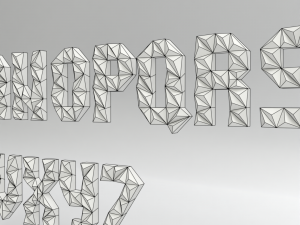 Alphabet pack lowpoly Modèles 3D en vedette
