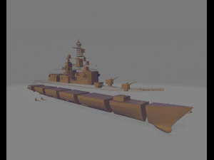 Japonya savaş gemisi JS kurama 3D Baskı Modeli