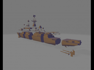 Russian battleship yaroslav mudry 3D Print Model
