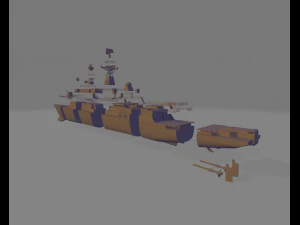 Russian battleship yaroslav mudry 3D Print Model