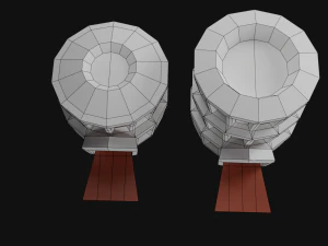 Castle lowpoly papercraft 3D Model