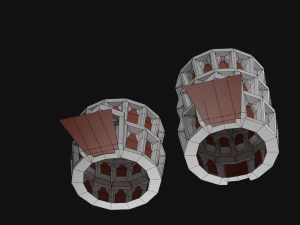 Castle lowpoly papercraft 3D Model