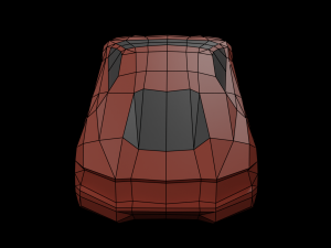 Supercar 1 Lowpoly papercraft 3D Model