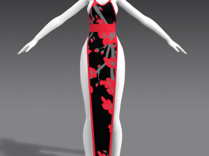 China Dress 3D 模型