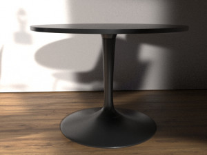 Ikea DOCKSTA TOBIAS Table and 4 chairs 3D मॉडल