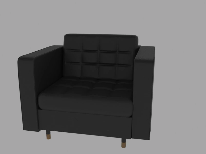Armchair 3D Model .c4d .max .obj .3ds .fbx .stl .blend 