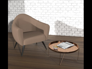 Habibi side table Modelo 3D