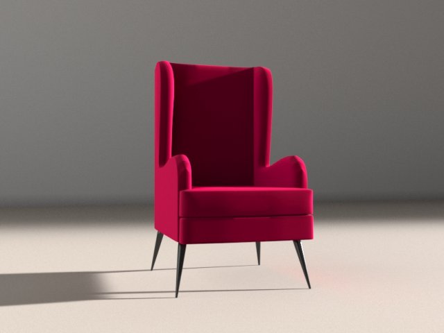 Armchair 3D मॉडल .c4d .max .obj .3ds .fbx .stl .blend 