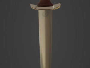 Knife pbr low poly 3D Model