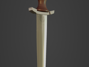 Knife pbr low poly Model 3D
